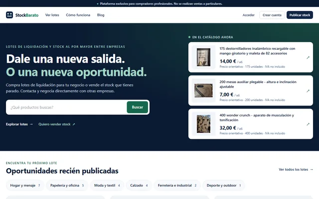 Portada de StockBarato